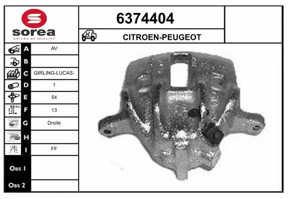 Brake Caliper (6374404)