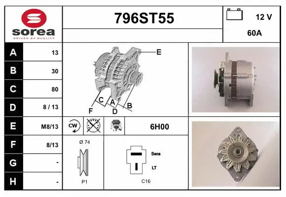 Alternator (796ST55)