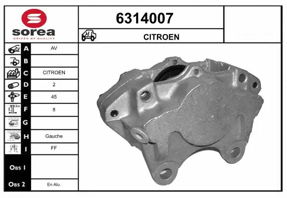 Brake Caliper (6314007)