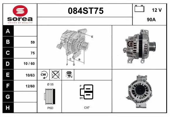 Alternator (084ST75)