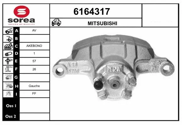 Brake Caliper (6164317)