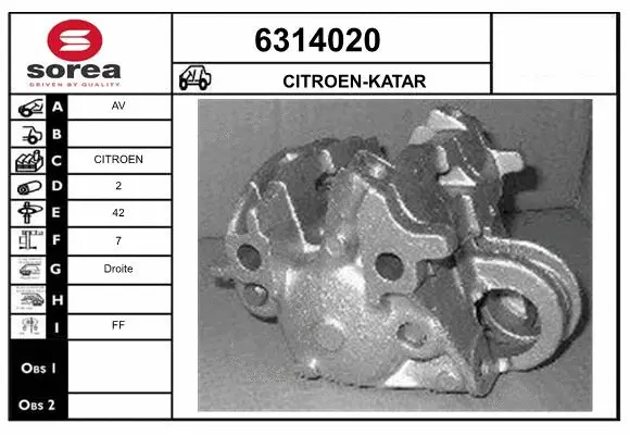 Brake Caliper (6314020)