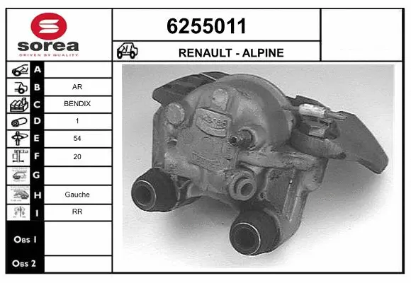 Brake Caliper (6255011)