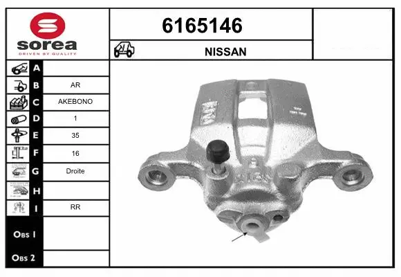 Brake Caliper (6165146)