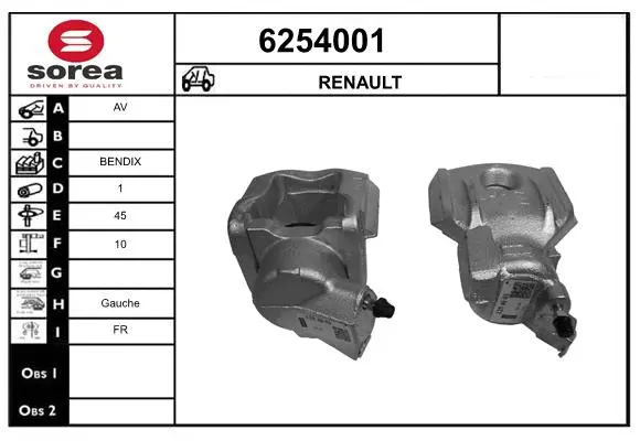 Brake Caliper (6254001)