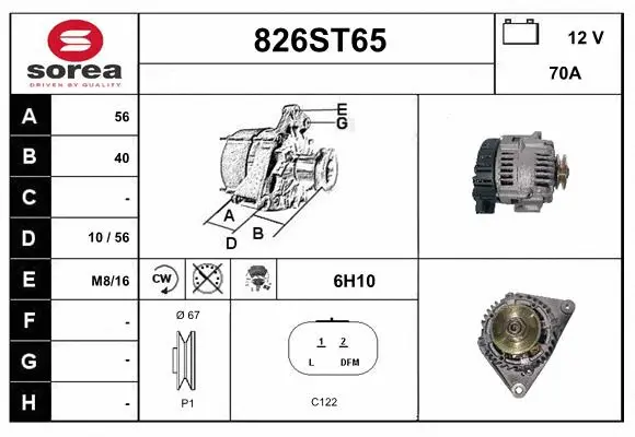 Alternator (826ST65)