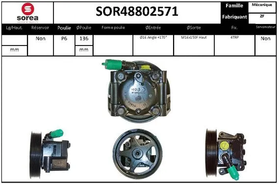 Hydraulic Pump, steering (SOR48802571)