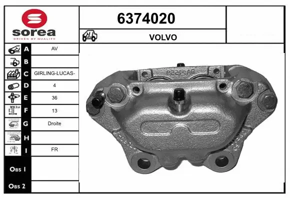 Brake Caliper (6374020)