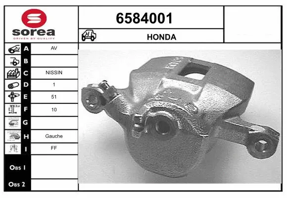 Brake Caliper (6584001)