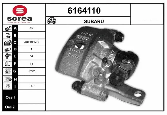 Brake Caliper (6164110)