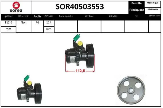 Hydraulic Pump, steering (SOR40503553)
