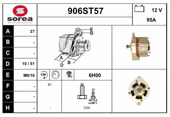 Alternator (906ST57)