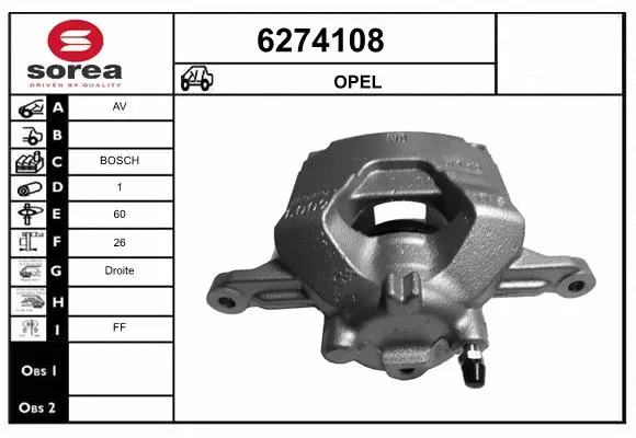 Brake Caliper (6274108)
