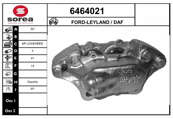 Brake Caliper (6464021)