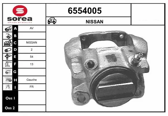 Brake Caliper (6554005)