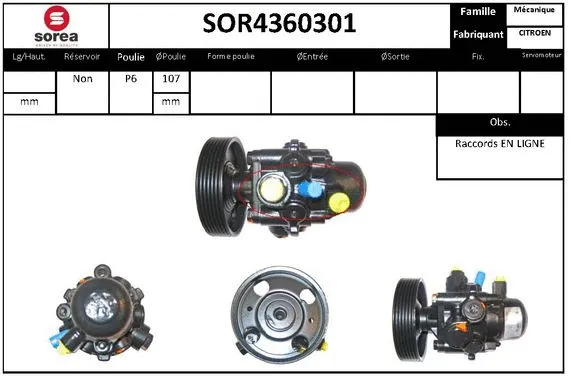Hydraulic Pump, steering (SOR4360301)