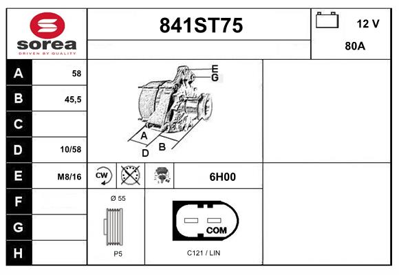 Alternator (841ST75)