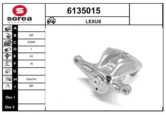 Brake Caliper (6135015)