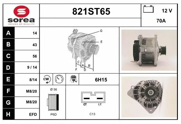 Alternator (821ST65)