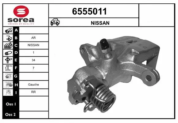 Brake Caliper (6555011)