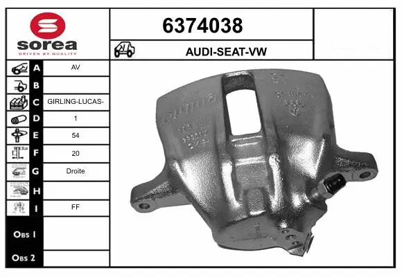 Brake Caliper (6374038)