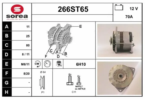 Alternator (266ST65)