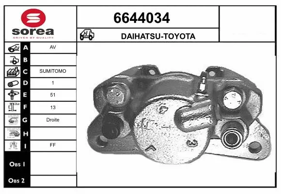 Brake Caliper (6644034)