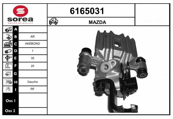 Brake Caliper (6165031)