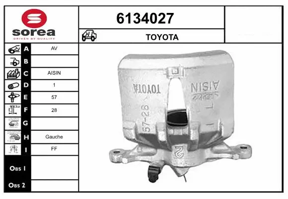 Brake Caliper (6134027)