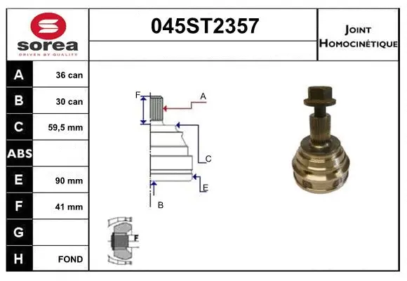 Joint Kit, drive shaft (045ST2357)