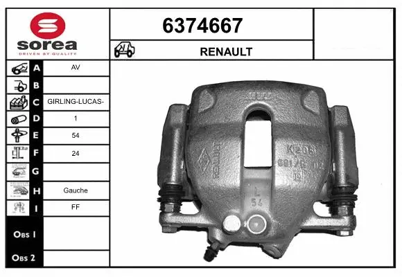 Brake Caliper (6374667)