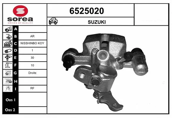 Brake Caliper (6525020)