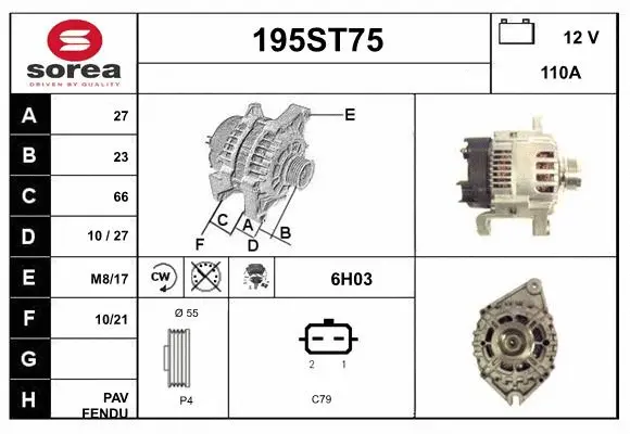 Alternator (195ST75)