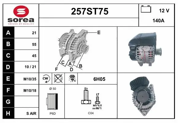 Alternator (257ST75)
