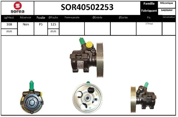 Hydraulic Pump, steering (SOR40502253)