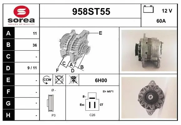 Alternator (958ST55)