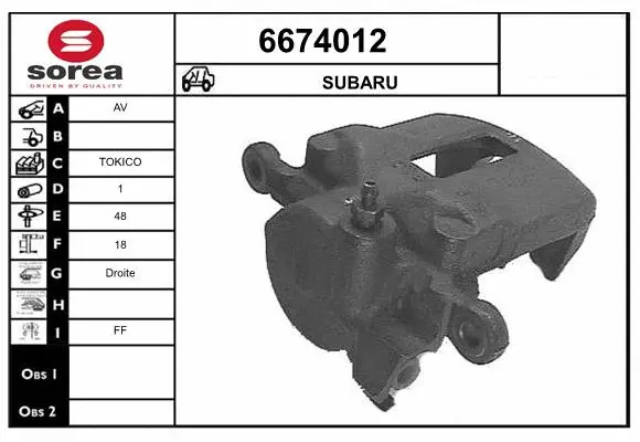 Brake Caliper (6674012)
