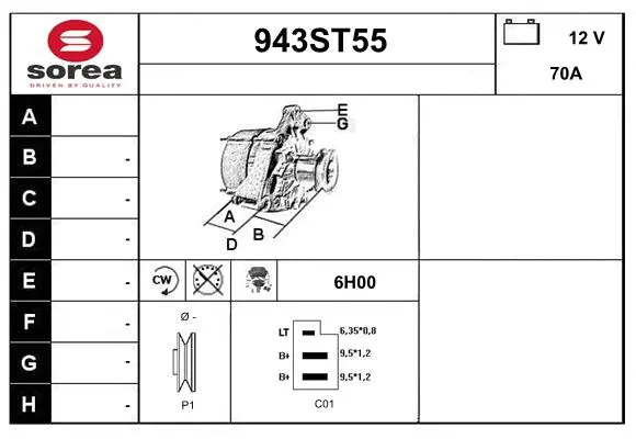Alternator (943ST55)