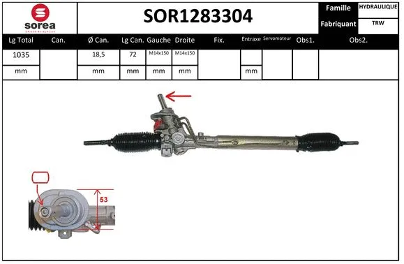 Steering Gear (SOR1283304)