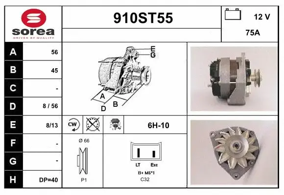 Alternator (910ST55)
