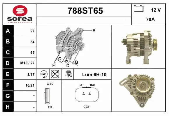 Alternator (788ST65)