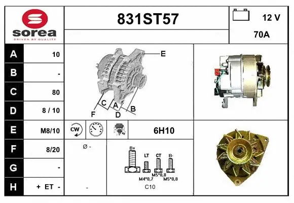 Alternator (831ST57)