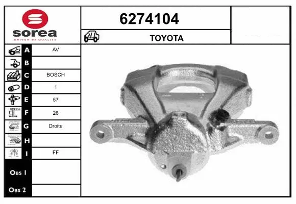 Brake Caliper (6274104)