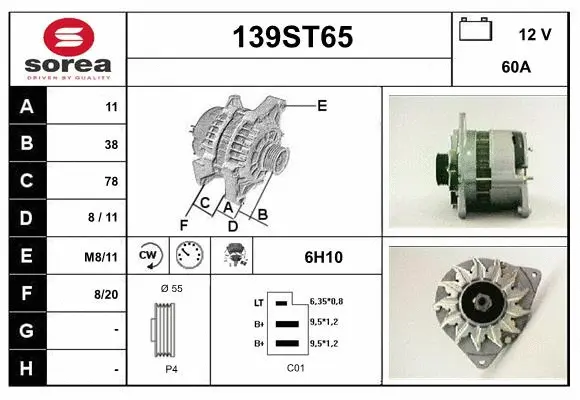 Alternator (139ST65)