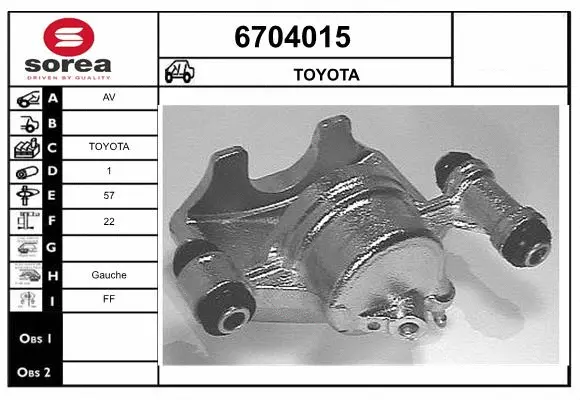 Brake Caliper (6704015)