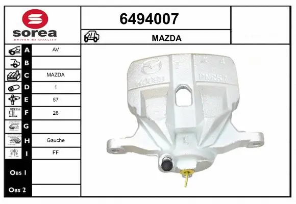 Brake Caliper (6494007)