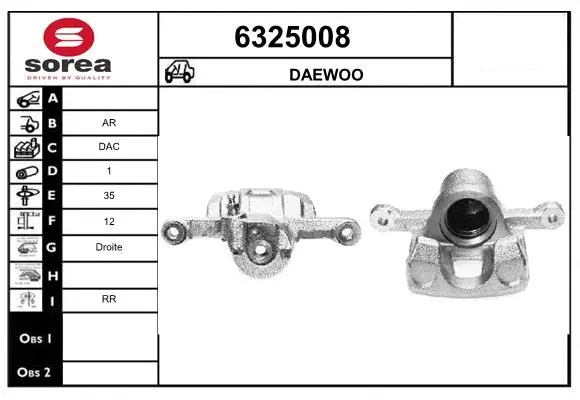 Brake Caliper (6325008)