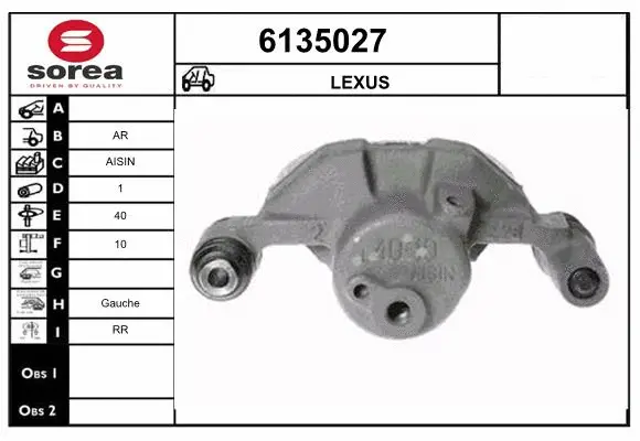 Brake Caliper (6135027)