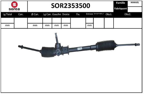 Steering Gear (SOR2353500)