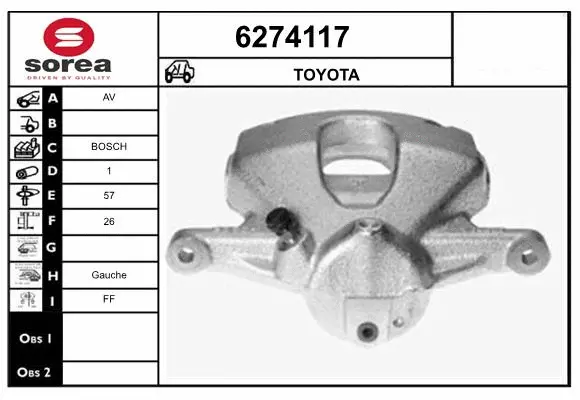 Brake Caliper (6274117)